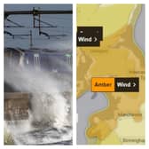 The Met Office has upgraded its alert to amber for high winds on Friday