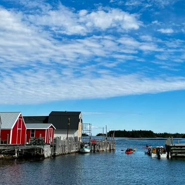 kayaking out among coastal islands at Blue Rocks, near Lunenburg