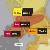 The Met Office has issued a rare red weather warning for much of central Scotland.