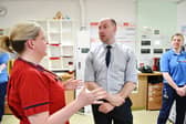 Health Secretary Neil Gray during a visit to Forth Valley Royal Hospital. Picture: Michael Gillen