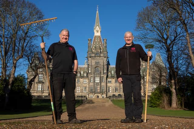 Head of grounds team George McNab (left) and his brother Kevin