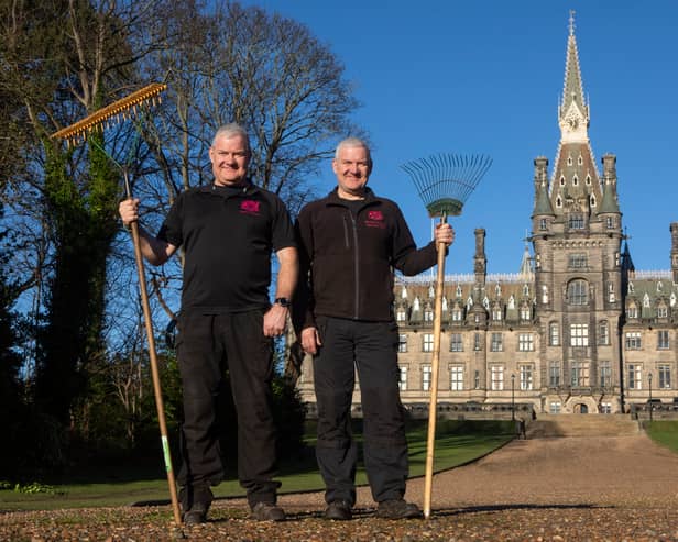 Head of grounds team George McNab (left) and his brother Kevin
