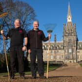 Head of grounds team George McNab (left) and his brother Kevin