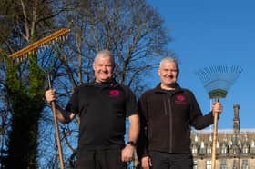 Head of grounds team George McNab (left) and his brother Kevin