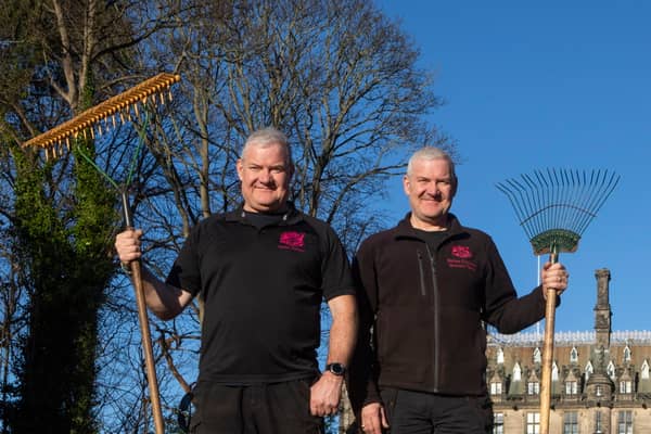 Head of grounds team George McNab (left) and his brother Kevin