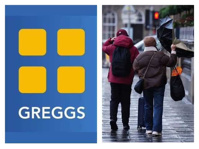 Greggs outlets have closed during the worst of Storm Eowyn