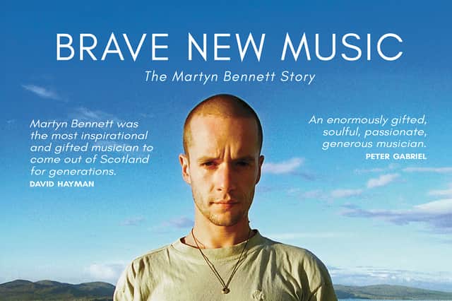 Brave New Music will be launched at the Celtic Connections festival, where Martyn Bennett first appeared as an unknown musician in the very first event in 1994.