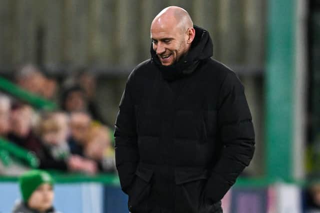 Hibs head coach David Gray. (Photo by Rob Casey / SNS Group)