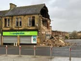 The Co-op in Denny was badly damaged during the storm Picture: Michael Gillen