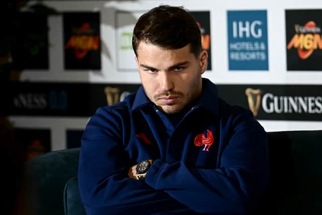 France's captain Antoine Dupont attends the 2025 Six Nations launch, in Rome.