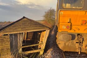 The patrol locomotive inspecting the line between Perth and Stirling found a garden shed near Forgandenny. 