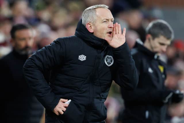 Hearts manager Neil Critchley during the 3-2 win over Kilmarnock at Tynecastle. (Photo by Ross Parker / SNS Group)