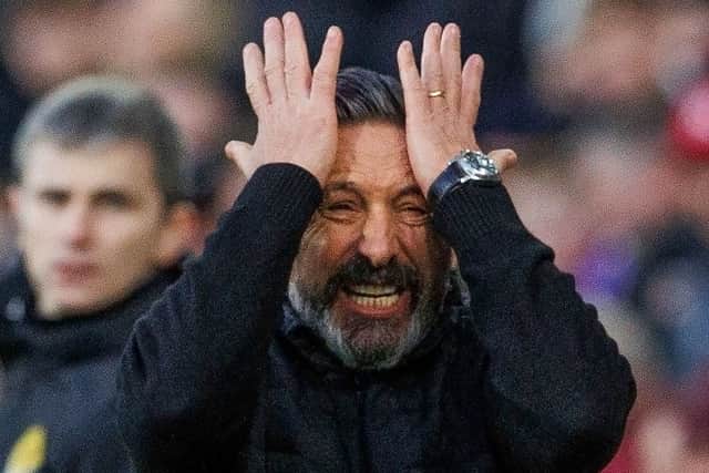 Kilmarnock manager Derek McInnes during the 3-2 defeat to Hearts at Tynecastle. (Photo by Alan Harvey / SNS Group)