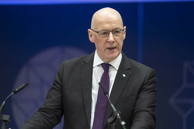 First Minister John Swinney.