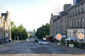 A section of Frederick Street, where the tarmac has been laid