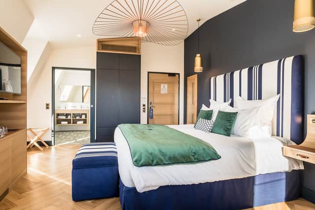 A bedroom at Hotel Madison, Saint-Jean-de-Luz, Pays Basque, France