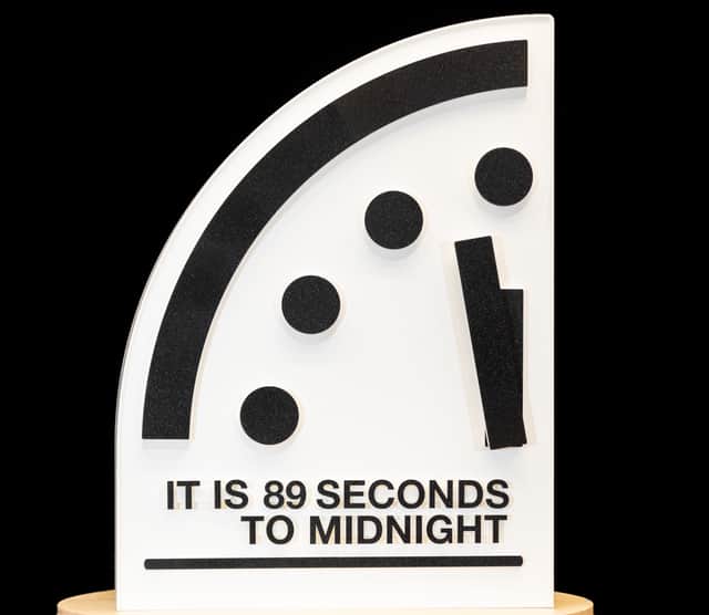 Closer than ever: the Doomsday Clock is now 89 seconds to midnight.