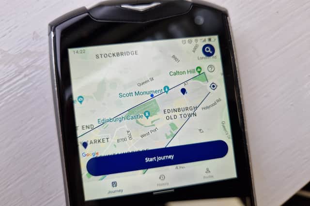 The Tap&Pay app knows where you are
