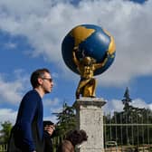 Atlas, a titan in Greek mythology, was said to hold up the heavens or the sky on his shoulders (Picture: Louisa Gouliamaki)
