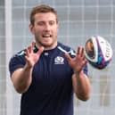 Matt Fagerson during a Scotland training session at Oriam ahead of the Italy match.