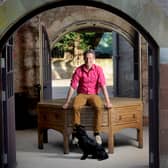 The late Hugo Burge at Marchmont House in the Borders. 