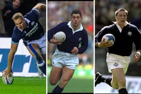 Three of Scotland's all-time greatest try scorers.