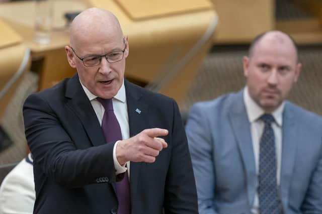 First Minister John Swinney