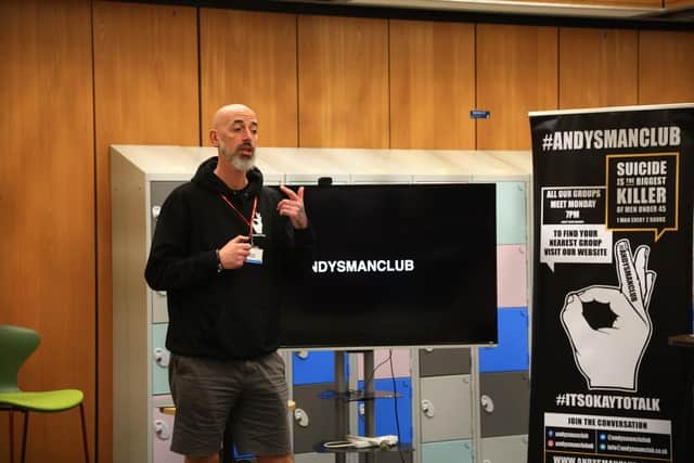 Alex McClintock, 50, a former prison officer from Perth who is now head of groups at Andy’s Man Club
