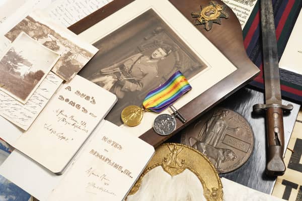 An archive of First World War poetry and prose by Hamish Mann will go under the hammer in Edinburgh next month. Picture: Lyon & Turnbull 