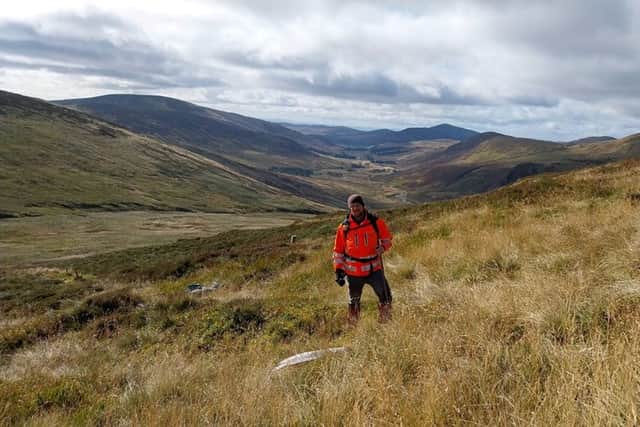 Neil White came across the piece of aircraft while preparing for peatland restoration work at Tulchan of Glenisla in September last year