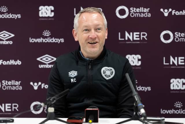 Hearts head coach Neil Critchley takes his team to Dundee this weekend.
