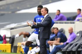 Brendan Rodgers worked with Kelechi Iheanacho at Leicester City. (Photo by Michael Regan/Getty Images)