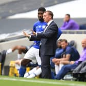Brendan Rodgers worked with Kelechi Iheanacho at Leicester City. (Photo by Michael Regan/Getty Images)