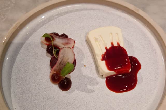 goat's cheese course