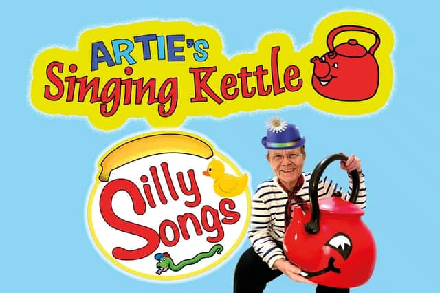 Folk singer Artie Trezise still tours under the banner of The Singing Kettle. 