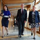 The SNP's top team of Kate Forbes, John Swinney and Shona Robison will be relieved to see their Budget passed by the Scottish Parliament but the country will end up paying a heavy price (Picture: Jeff J Mitchell)