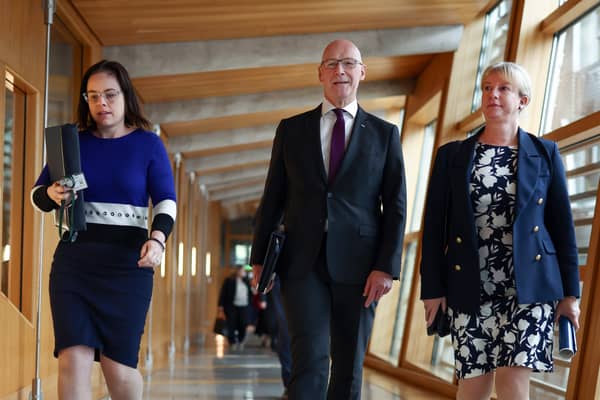 The SNP's top team of Kate Forbes, John Swinney and Shona Robison will be relieved to see their Budget passed by the Scottish Parliament but the country will end up paying a heavy price (Picture: Jeff J Mitchell)