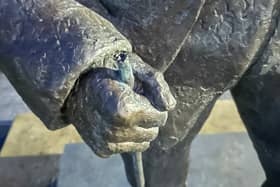 The club that was in the hand of Old Tom Morris has been snapped off for a second time