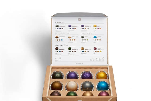 It also comes with 12 free pods