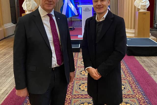 First Minister John Swinney and Space Envoy Daniel Smith
