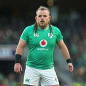 Ireland's Finlay Bealham is expected to be fit to face Scotland at Murrayfield on Sunday despite being injured against England in the Six Nations opener. (Photo by David Rogers/Getty Images)