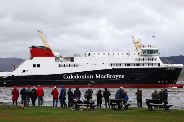 The MV Glen Rosa was launched in April last year and is due to be handed over to ferry firm CalMac in September (Picture: Jeff J Mitchell)