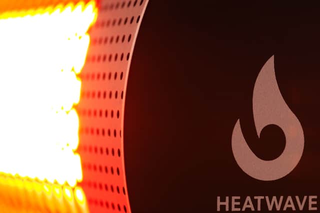 The £30 HeatWave patio heater gets to temperature in six seconds, and its heating element acts as a light