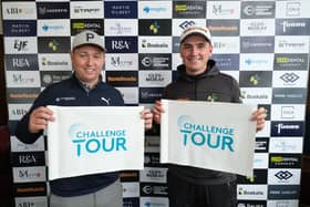 Graeme Robertson, left, and Sam Locke secured the two Challenge Tour cards up for grabs on last year’s Tartan Pro Tour