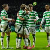 Celtic boss Brendan Rodgers could look to switch up his starting XI against St Johnstone at the weekend. Cr: SNS Group.