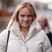 Sandie Peggie arrives at an employment tribunal at Caledonian House, in Dundee