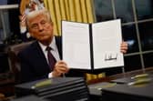 Among the executive orders signed by Donald Trump after become US President was one entitled, 'Keeping Men out of Women’s Sport' (Picture: Anna Moneymaker)