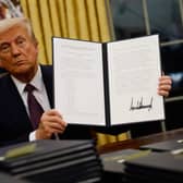 Among the executive orders signed by Donald Trump after become US President was one entitled, 'Keeping Men out of Women’s Sport' (Picture: Anna Moneymaker)