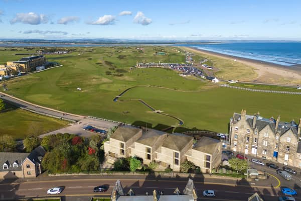 The three-storey house with views of Swilcan Bridge and the Old Course at St Andrews has not been built yet, allowing a buyer to customise its interiors