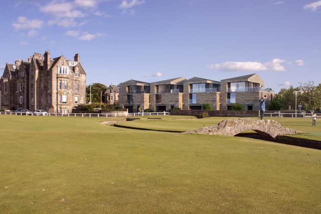 Said to have “the best views” in golf, the property sits on the edge of the Old Course in St Andrews, known as the home of golf.